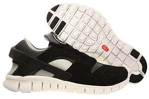 Men Nike Huarache Free 2012 Running Shoes Training Black/White/Grey 