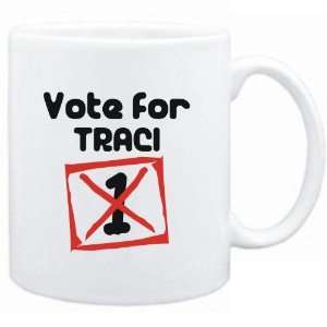  Mug White  Vote for Traci  Female Names Sports 