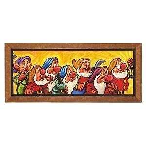 Snow White Hi Ho Seven Dwarfs Dopey Disney Fine Art Giclee by Tim 