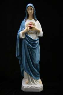   Heart of Mary Italian Statue Sculpture VIttoria Made in Italy  