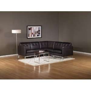   Modern Sectional Leatherette Sofa Set, AX WAL S6