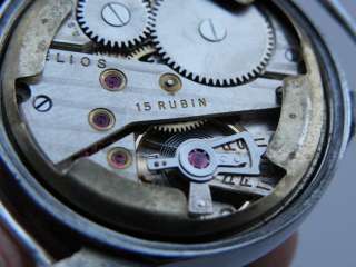 Rare Watch German Army LONGEAU MOVEMENT HELIOS DH of period WWII 1941 