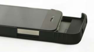 External Backup Battery Charger Case for iPhone 4 4G BK  