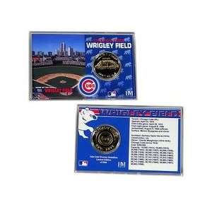  Highland Mint Chicago Cubs Wrigley Field Coin Card Sports 