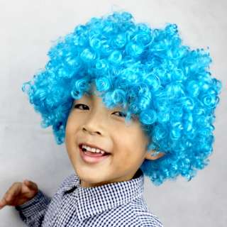   Fashion 10 Color Afro Clown Child Adult Costume Cosplay Party Wig Hair
