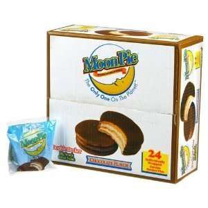 Moon Pie Chocolate Flavor   24 ct. box [4 pack]  Grocery 