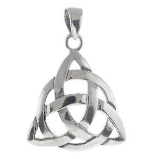  Sterling Silver Triquetra Pendant Wiccan Amulet Pagan 