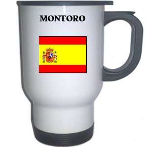  Spain (Espana)   MONTORO White Stainless Steel Mug 