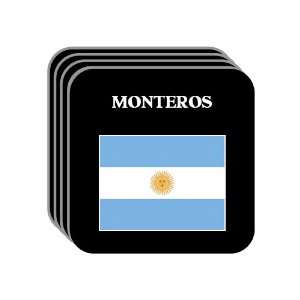  Argentina   MONTEROS Set of 4 Mini Mousepad Coasters 