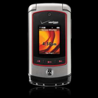 New Motorola Adventure V750   Silver black (Verizon) Cellular Phone 