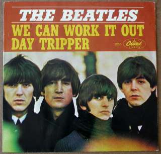 Beatles We Can Work It Out Capitol 5555 NM  Original US Tab cut 