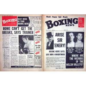  BOXING 1971 JIMMY WILDE WINSTONE ROWE DAVE HAWKES