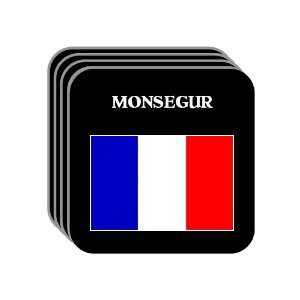  France   MONSEGUR Set of 4 Mini Mousepad Coasters 