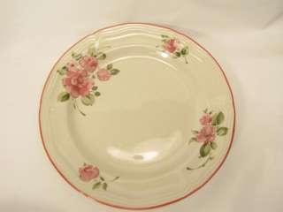 Vintage Gibson Housewares Pink Roses Plate  