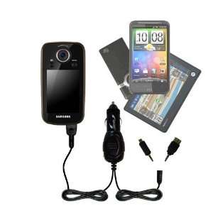 com Double Car Charger with tips including a tip for the Samsung HMX 