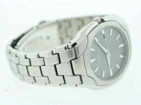 Mens Citizen Eco Drive Silver Dial Stainless Steel Date Display Watch 