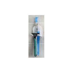  Plastic Toothbrush Hoder with Suction Cup, White