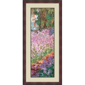  Monets Garden (Detail) by Claude Monet   Framed Artwork 