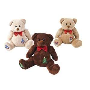  Holiday Patchwork Bean Bag Bears   Novelty Toys & Plush Toys & Games