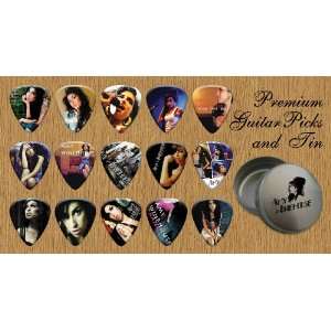  Amy Winehouse Premium Guitar Picks X 15 In Tin (G 