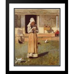  Homer, Winslow 28x34 Framed and Double Matted The Sick 