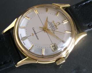 18K SOLID GOLD OMEGA CONSTELLATION PIE PAN AUTOMATIC SWISS WATCH Ca 