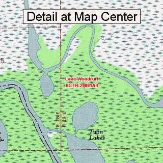   Map   Lake Woodruff, Florida (Folded/Waterproof)
