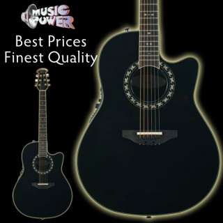 Ovation 2077AX 5 Legend Acoustic Electric Guitar Black  