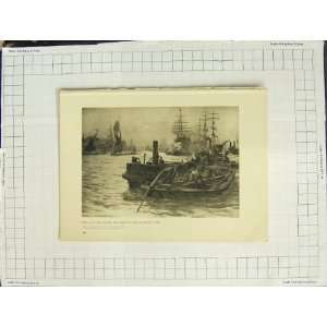   Ships Battle Boats Artist Wylie British Art Gallery