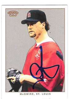 Mark McGwire AUTOGRAPH 2002 TOPPS 206 CARD SIGNED  