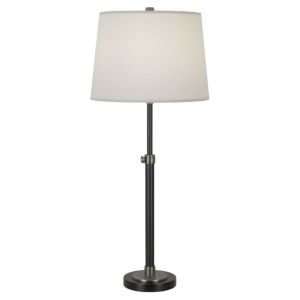   Adjustable Table Lamp by Robert Abbey  R097815 Shade Ivory Microfiber