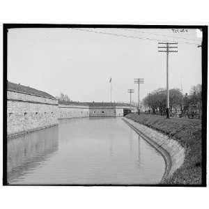  Moat,ramparts,Fort Monroe,Va.