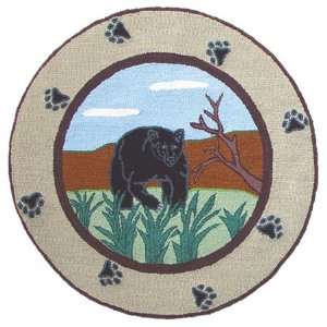  Bear Country Round Rug  36 In. Dia
