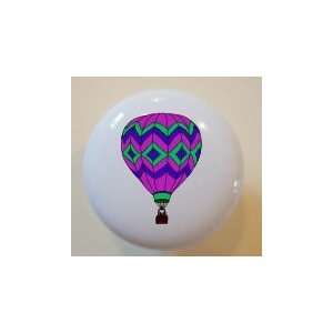  Pink Hot Air Balloon Ceramic Cabinet Drawer Pull Knob 