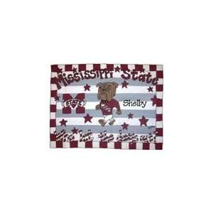 College Personalized Personalized Toddler Pillow Mississippi State 
