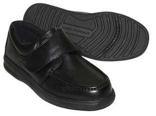 HUSH PUPPIES MEN SHOES GIL BLACK LEATHER 12W ($85)  