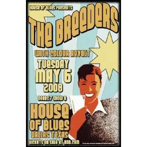  The Breeders Dallas Texas 2008 Concert Poster MINT
