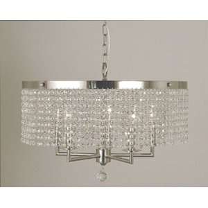 HA Framburg 2276PS Mirabelle 5 Light Chandeliers in Polished Silver