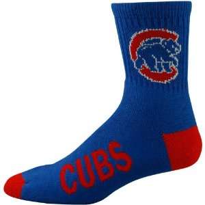  MLB Chicago Cubs Royal Blue Team Color Block Socks Sports 