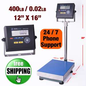 New 400lb/0.02lb Bench Shipping Scale  Floor Scale  Animal Scale 