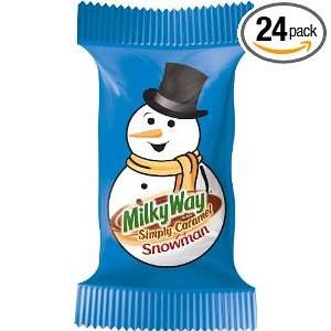 Milky Way Simply Caramel Snowman, Singles, 1.1 Ounce (Pack of 24)