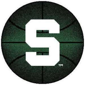  Michigan State Spartans 24 Basketball Shaped Rug Sports 
