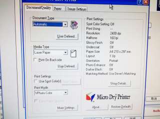 Alps MD1300 MD 1300 White Decal Thermal Printer   Only affordable 
