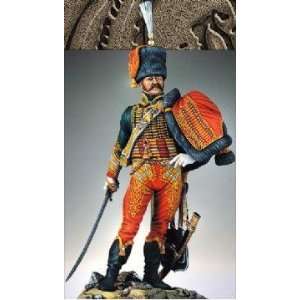  Hussars Officer 1815, Pegaso, 90mm Unpainted Figure Kit 