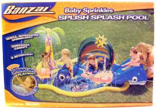 Banzai Baby Sprinkles SPLISH SPASH POOL Inflatable Water Sprinkler 