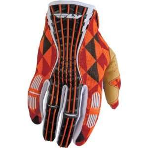  Fly Racing 2012 Kinetic Gloves Orange/Gray Large 