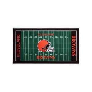  NFL Cleveland Browns XL Football Field Mat Sports 