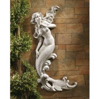  24 Nautical Serene Sitting Mermaid Garden Statue
