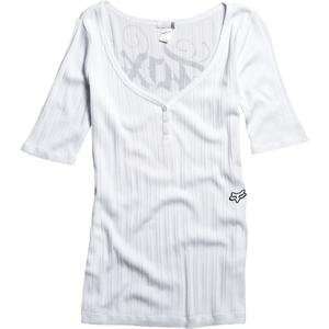  Fox Racing Womens Fueled Top   Small/White Automotive