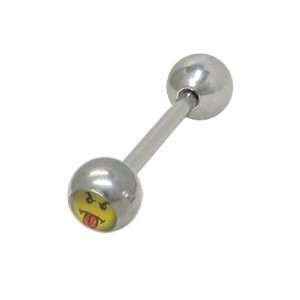  Tongue Sticking Out Logo Surgical Steel Barbell Tongue 